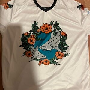 Women of teal San Sharks medium shirt